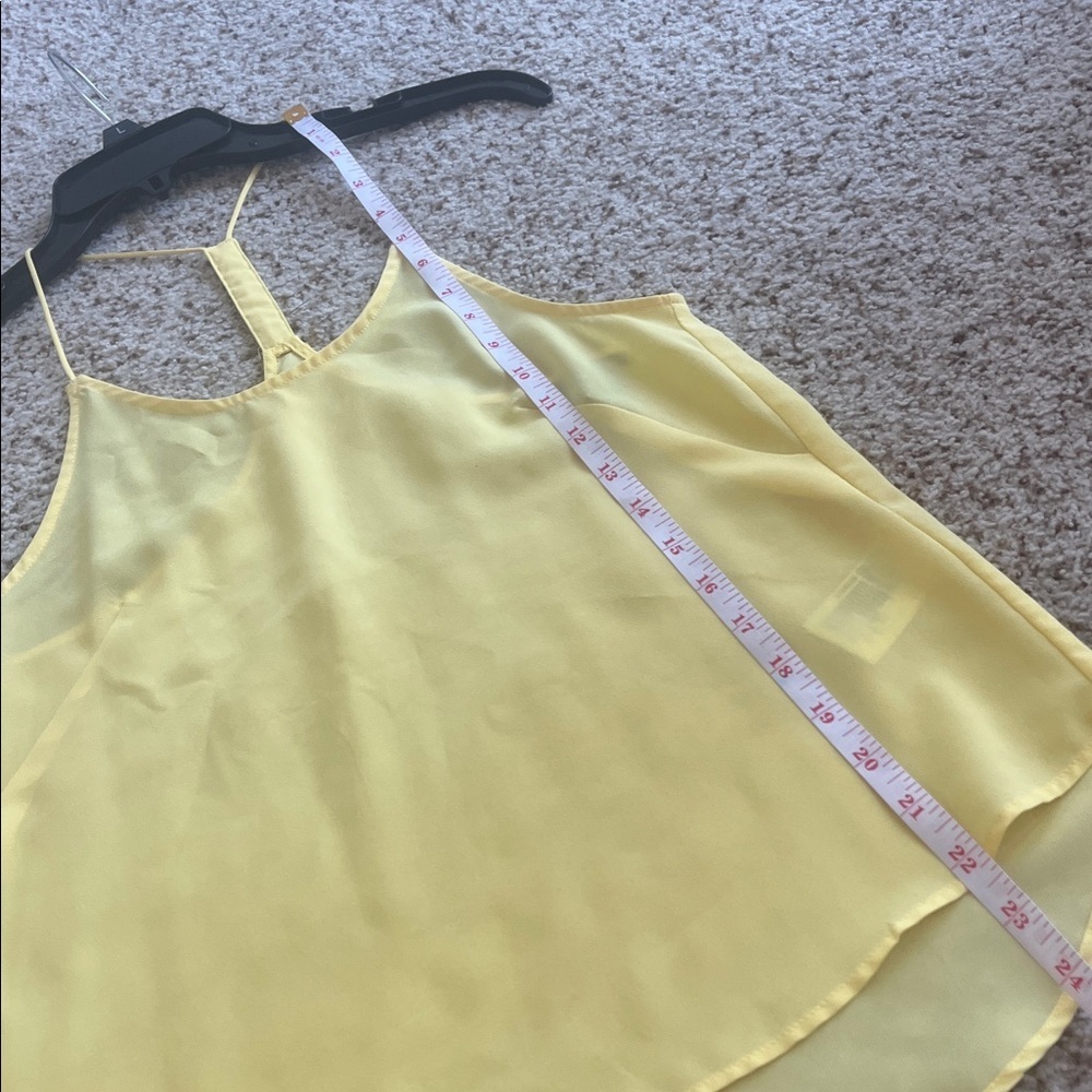 H&M Yellow light weight spaghetti strap Camisole tank Top - Picture 6 of 8